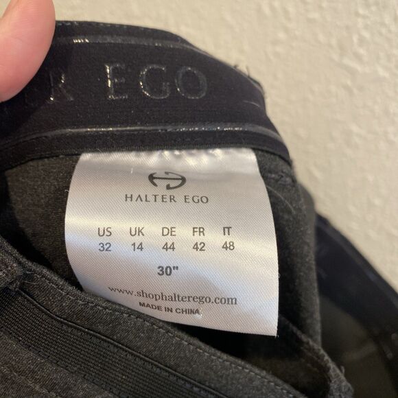 Halter Ego Full Seat Breeches Riding Pants Womens Size 32 Gray Equestrian - Picture 13 of 13